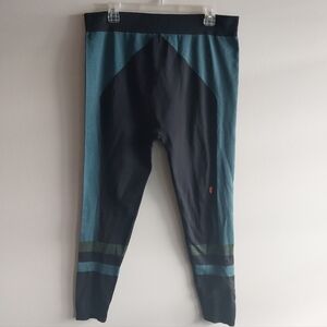 Cotopaxi Debajo Blue and Black Seamless Baselayer Tights NWOT